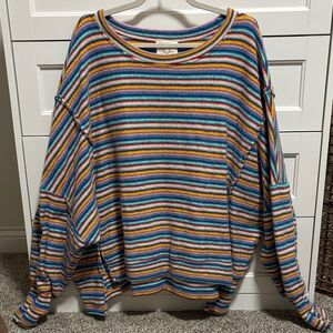 Colorful Striped Women's Sweater